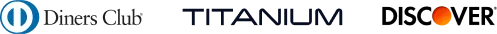 Logos DIners Club TITANIUM y Discover